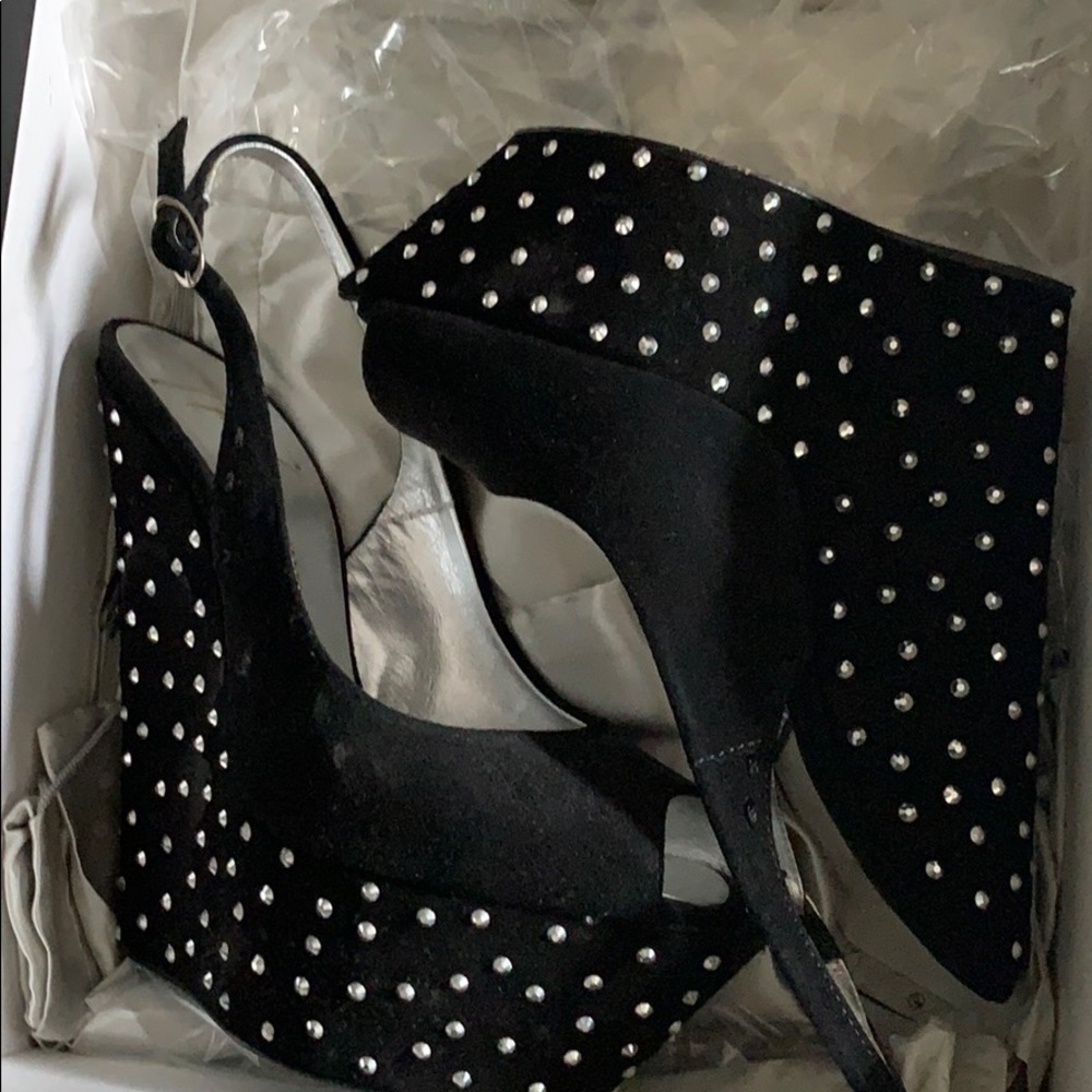 Giuseppe Zanottti SZ 37/5 black pump sandals